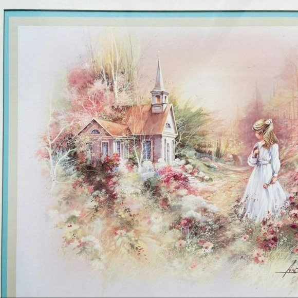 Vintage Girl And Flowers Framed Print Art by Andres Orpinas - Picture 7 of 13